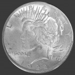 1922 Peace Dollar Front-view South Bay Gold Numismatic