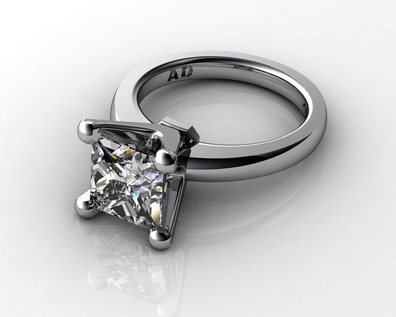 South Bay Gold Princess 3Carat Diamond Ring Platinum