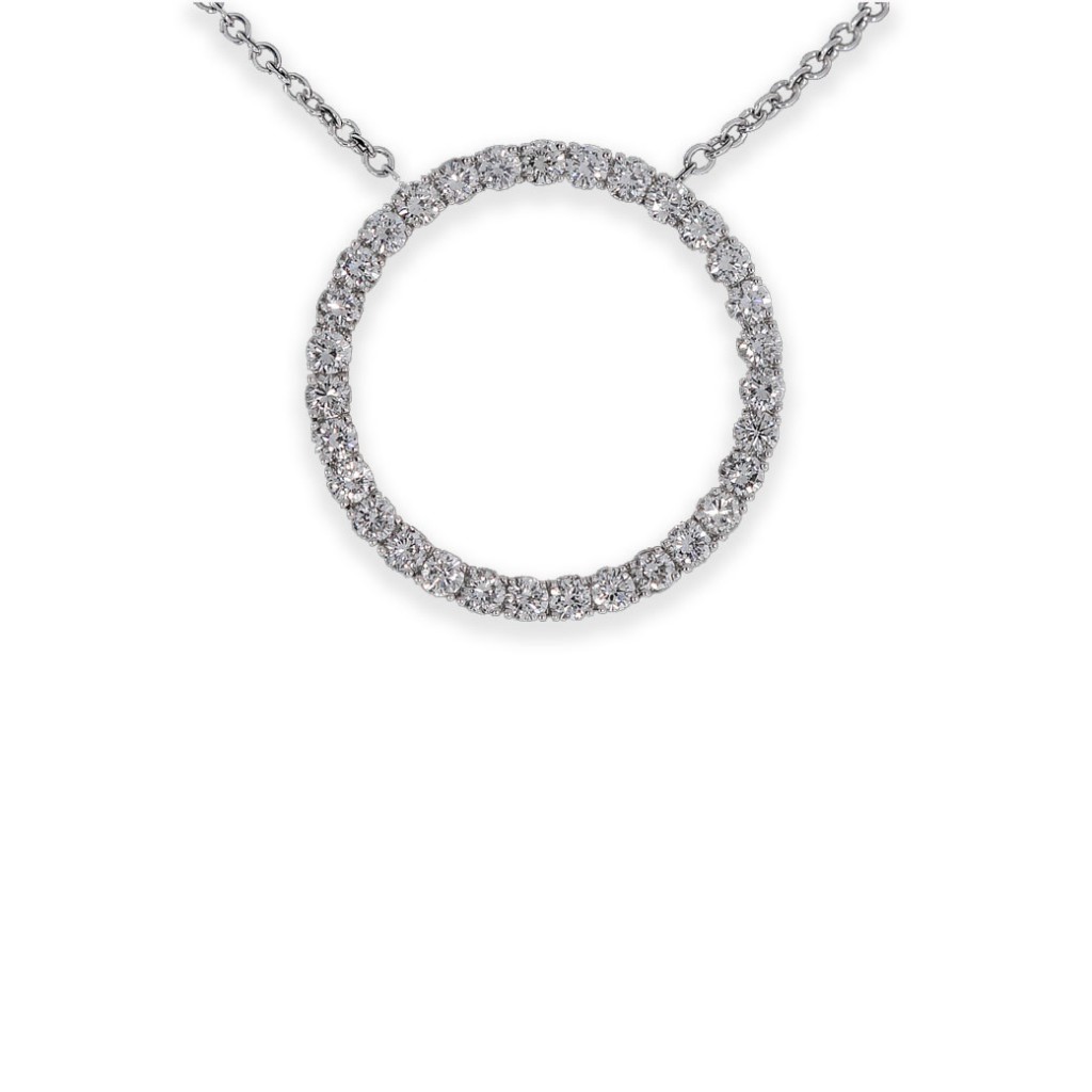 Diamond circle-of-life Pendant White Gold South Bay Gold