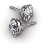 South Bay Gold Round Cut Stud Diamond Earrings -Jewelry Stores Torrance