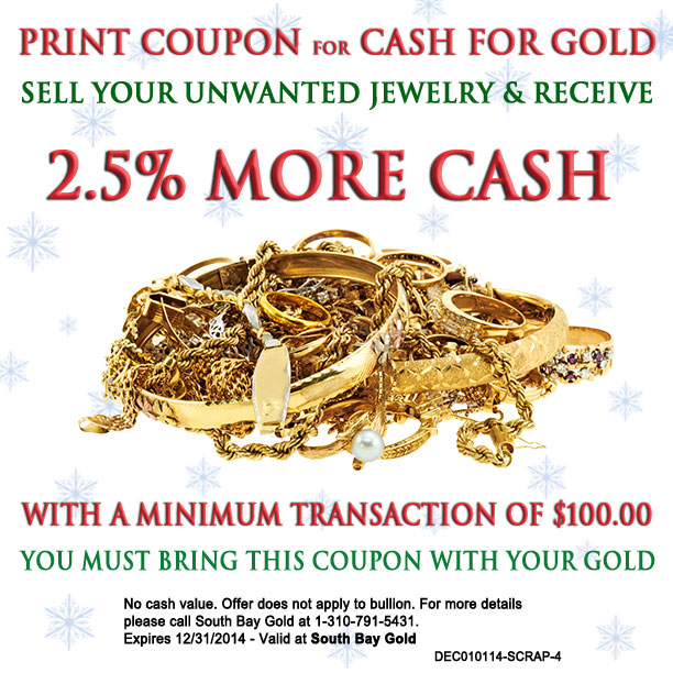 Selling Gold Jewelry Coupon in Torrance Compare With Fast Fix