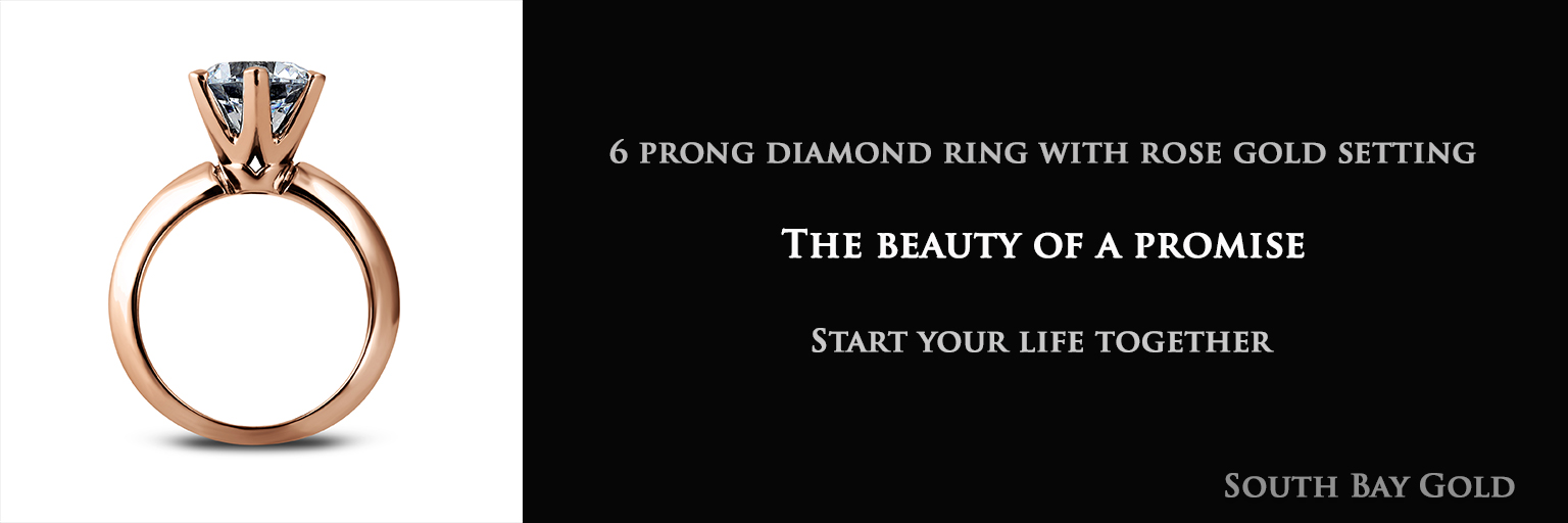 Diamond Engagement Rings in Rose Gold